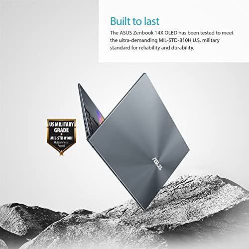 ASUS ZenBook 14X OLED UX5400 14" QHD+ Touchscreen (Intel 12-Core i7-1260P, 16GB RAM, 1TB SSD, RTX 2050) Business Laptop, Innovative ScreenPad, Backlit, FP, Thunderbolt 4, IST HDMI, Win 11 Pro - 2023