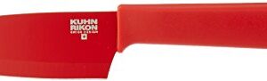 Kuhn Rikon "Colori+" 8.66" Bulk Santoku Knife, Red