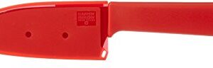 Kuhn Rikon "Colori+" 8.66" Bulk Santoku Knife, Red