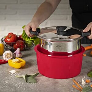 KUHN RIKON Hotpan Serving Casserole Pot, 2 Litre/18 cm, Red