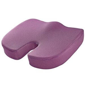 foreate memory foam seat cushion with gel ergonomic coccyx cushion for tailbone hip back pain relief, u shape chair pads for home office car wheelchair travel
