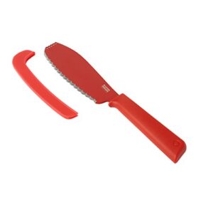 kuhn rikon colori sandwich knife, 5.5", red