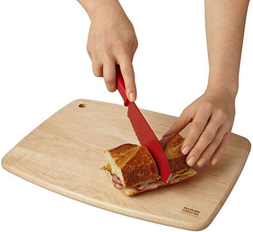 Kuhn Rikon Colori Sandwich Knife, 5.5", Red
