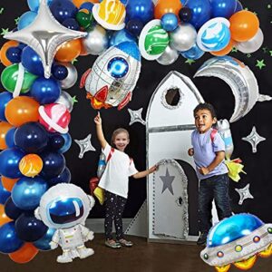 Lyland Outer Space Balloons Garland kit Space Birthday Decorations Party Supplies for Boy Galaxy Space Theme Party Decorations Arch Kit for Kids Birthday Babyshower Universe Rocket Astronaut Set