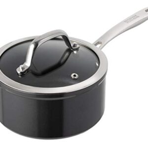 Kuhn Rikon Easy Pro Non-Stick Saucepan with Glass Lid, 7.05 inch/18 cm