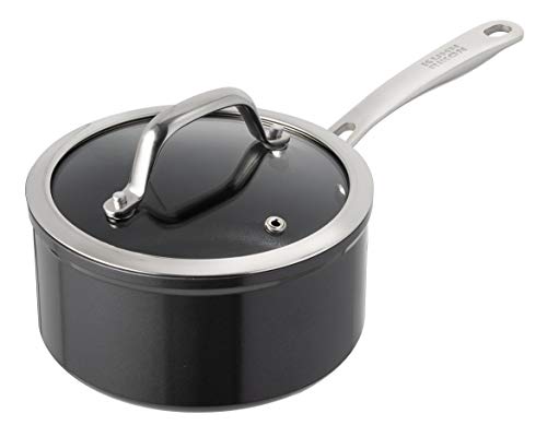 Kuhn Rikon Easy Pro Non-Stick Saucepan with Glass Lid, 7.05 inch/18 cm