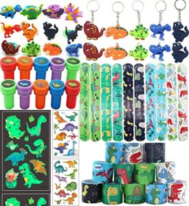 tankaap dinosaur themed party favors for kids boys,birthday party supplies gifts,carnival prizes,pinata goodie bag fillers,treasure box toys,stocking stuffers (dinosaur, 50)