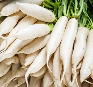 japanese daikon radish seeds for planting - 100 heirloom non gmo seeds - full planting instructions to plant & grow a home vegetable garden - great gardening gift, 1 packet