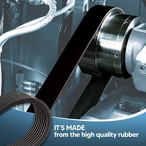 Band Saw Drive Belts Set Fits - Rikon 10-305 Band Saw - High Strength Rubber Belts - Replacement Drive Belt - Made In The USA! - Motor Ribbed Drive Belt