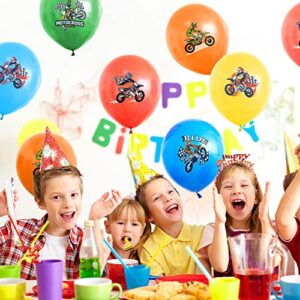 Dirt Bike Party Decorations, 35 PCS Motocross Party Balloons, Motorcycle Theme Party Balloons, Motocross Birthday Party Supplies, Motorcycle Latex Balloons, Dirt Bike Birthday Party Decor for Boys