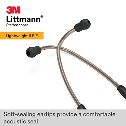 3M Littmann Lightweight II S.E. Stethoscope, Black Tube, 28 Inch, 2450