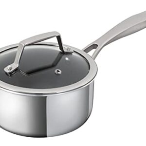 Kuhn Rikon Peak Non-Stick Saucepan with Glass Lid, 7.05 inch/18 cm