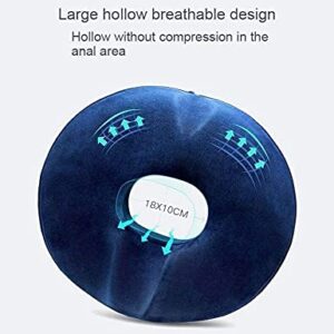 Odekai Seat Cushion for Office Chair, Ergonomic Memory Foam Coccyx Cushion,Hemorrhoid Tailbone Cushion with Washable Cover, for Home Office Chair Pad, Car Seat