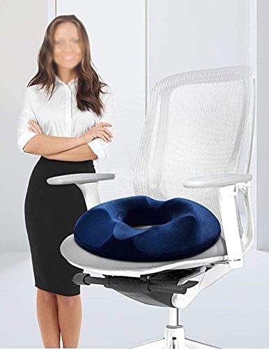 Odekai Seat Cushion for Office Chair, Ergonomic Memory Foam Coccyx Cushion,Hemorrhoid Tailbone Cushion with Washable Cover, for Home Office Chair Pad, Car Seat