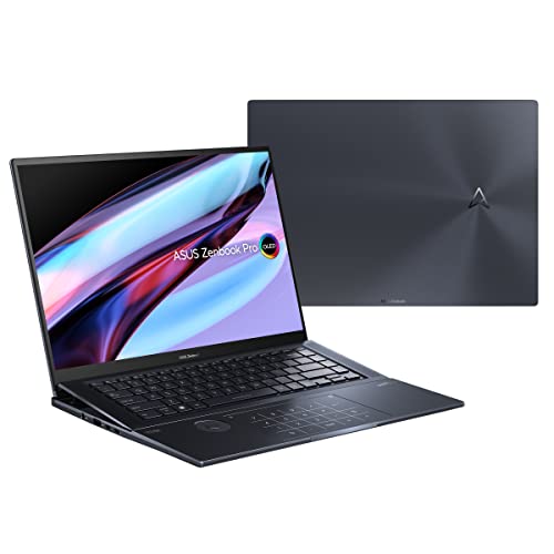 ASUS Zenbook Pro 16X OLED 16" 4K OLED 16:10 Touch Display, Dial, Intel i7-12700H CPU, GeForce RTX 3060 Graphics, 16GB RAM, 1TB SSD, Windows 11 Home, Tech Black, UX7602ZM-DB74T