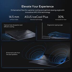 ASUS Zenbook Pro 16X OLED 16" 4K OLED 16:10 Touch Display, Dial, Intel i7-12700H CPU, GeForce RTX 3060 Graphics, 16GB RAM, 1TB SSD, Windows 11 Home, Tech Black, UX7602ZM-DB74T