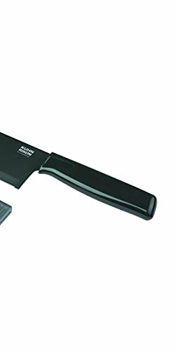 Kuhn Rikon COLORI Chef's Knife with Safety Sheath, 6 Inch, Black