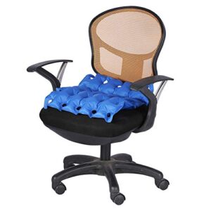 Hakeeta Portable Inflatable Seat Cushion, Anti Bedsore Prevent Decubitus Ergonomic Seat Mattress for Medical Wheelchair, Office Chair,Car etc. Ideal for Prolonged Sitting. Blue