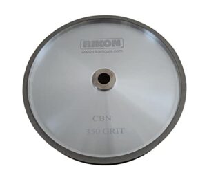 rikon pro series 82-1350 cbn grinding wheel 350 grit 8 inch wheel to sharpen high speed steel cutting tools for your woodworking lathe
