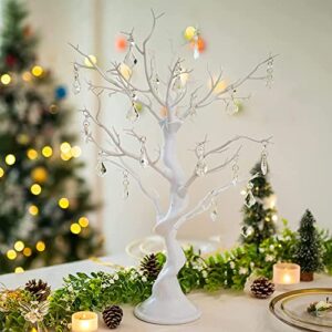 Tree Centerpieces for Weddings 30in - Decorative Ornament Display Tree for Tables, Tree Branches for Decoration, White Artificial Manzanita Tree Centerpiece for Christmas Birthday Party Decor