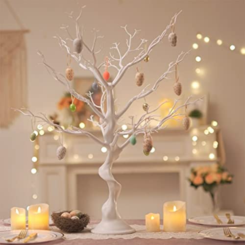 Tree Centerpieces for Weddings 30in - Decorative Ornament Display Tree for Tables, Tree Branches for Decoration, White Artificial Manzanita Tree Centerpiece for Christmas Birthday Party Decor