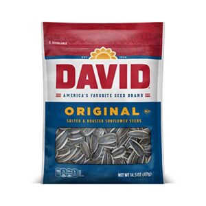 david roasted and salted original sunflower seeds, keto friendly, 14.5 oz