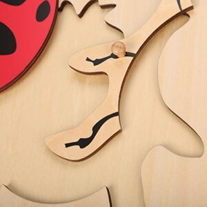 LEADER JOY Montessori Nature Materials Ladybug Puzzle for Early Preschool Learning Toy