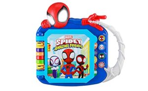 ekids spidey and his amazing friends book, toddler toys with built-in preschool learning games, educational toys for fans of spiderman toys and gifts
