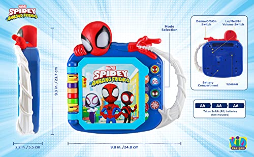 eKids Spidey and His Amazing Friends Book, Toddler Toys with Built-in Preschool Learning Games, Educational Toys for Fans of Spiderman Toys and Gifts