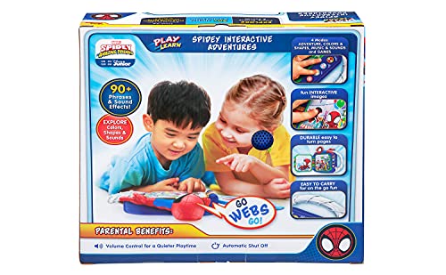 eKids Spidey and His Amazing Friends Book, Toddler Toys with Built-in Preschool Learning Games, Educational Toys for Fans of Spiderman Toys and Gifts