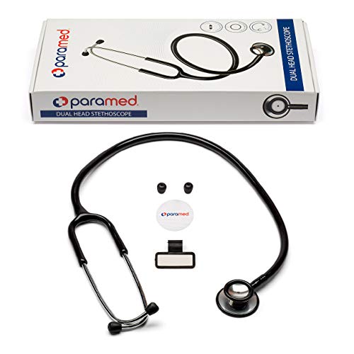 PARAMED Stethoscope - Classic Dual Head Cardiology for Medical, Clinical and Home Use by Paramed - Suitable for Men Women Nurse Pediatric Infant - 22 inch