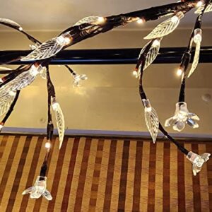 Bedroom Vine Lights with Remote Control - Christmas Decoration 9FT 160 LEDs Flexible Willow Vine Lights for Bedroom Home Wall Window Living Room Corner Corridor Decor (1 PCS)