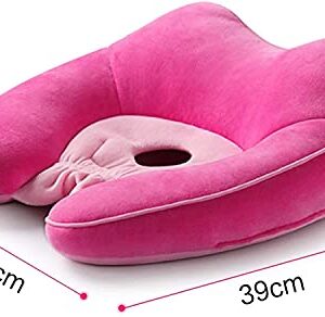 car seat cushion Beautiful Buttocks Cushion, Comfort Chair Tailbone Pillow, Ventilated Designed for Hip Back Sciatica Pain Relief Ergonomic Pillow Curved Surface Slow Rebound office chair cushion
