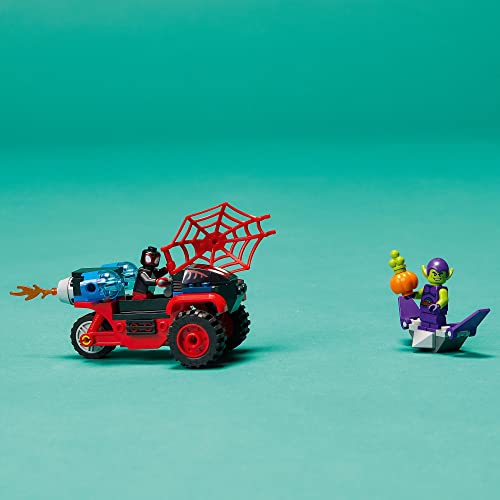 LEGO Marvel Spider-Man Miles Morales: 10781 Spider-Man’s Techno Trike Set, Spidey and His Amazing Friends Series, Toy for Preschool Kids Age 4 +