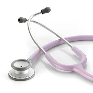 adc adscope lite 619 ultra lightweight clinician stethoscope with tunable afd technology, lavender
