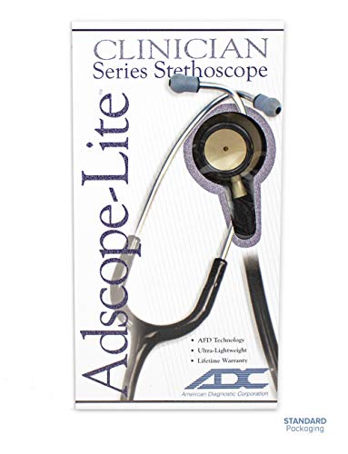 ADC Adscope Lite 619 Ultra Lightweight Clinician Stethoscope with Tunable AFD Technology, Lavender