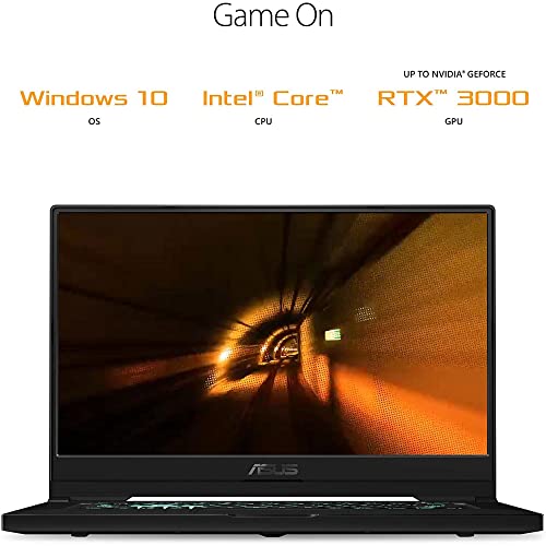 Newest ASUS TUF Dash Ultra Slim Gaming Laptop | 15.6" 144Hz FHD Display | Intel 4-Core i7-11800H | NVIDIA RTX 3050 | 16GB RAM 512GB SSD | WiFi6 | USB-C | HDMI 2.0 | RJ45 | Thunderbolt4 | Win11 Pro