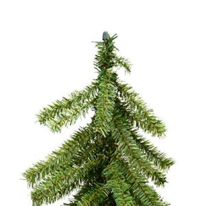 Vickerman 4' 5' 6' Natural Alpine Artificial Christmas Tree Set, Unlit - Faux Christmas Tree Set - Seasonal Indoor Home Decor
