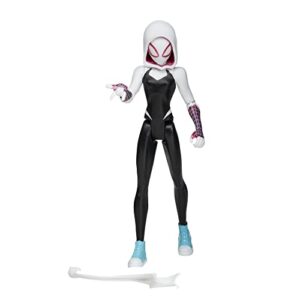 Marvel Spider-Man: Across The Spider-Verse Spider-Gwen Toy, 6-Inch-Scale Action Figure with Web Accessory, Toys for Kids Ages 4 and Up