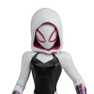 Marvel Spider-Man: Across The Spider-Verse Spider-Gwen Toy, 6-Inch-Scale Action Figure with Web Accessory, Toys for Kids Ages 4 and Up