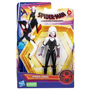 Marvel Spider-Man: Across The Spider-Verse Spider-Gwen Toy, 6-Inch-Scale Action Figure with Web Accessory, Toys for Kids Ages 4 and Up