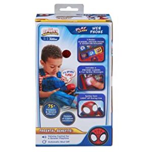 eKids Spidey and His Amazing Friends Toy Phone, Toddler Toys with Built-in Preschool Learning Games, Educational Toys for Toddler Activities and Pretend Play, for Fans of Spiderman Toys and Gifts