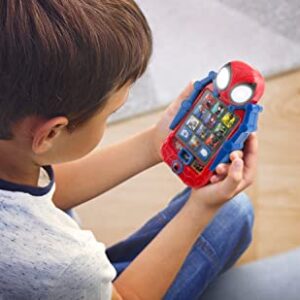 eKids Spidey and His Amazing Friends Toy Phone, Toddler Toys with Built-in Preschool Learning Games, Educational Toys for Toddler Activities and Pretend Play, for Fans of Spiderman Toys and Gifts