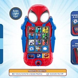 eKids Spidey and His Amazing Friends Toy Phone, Toddler Toys with Built-in Preschool Learning Games, Educational Toys for Toddler Activities and Pretend Play, for Fans of Spiderman Toys and Gifts