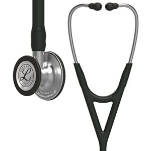 3m littmann stethoscope, cardiology iv, black tube, stainless steel chestpiece, 27 inch, 6152