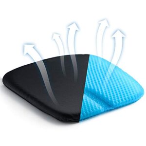 upgraded version of double-layer three-dimensional honeycomb seat cushion, 2000 honeycomb ventilation holes, polymer gel fully breathable and decompressed, multi-functional and practical seat cushion