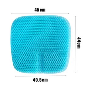 Upgraded version of double-layer three-dimensional honeycomb seat cushion, 2000 honeycomb ventilation holes, polymer gel fully breathable and decompressed, multi-functional and practical seat cushion