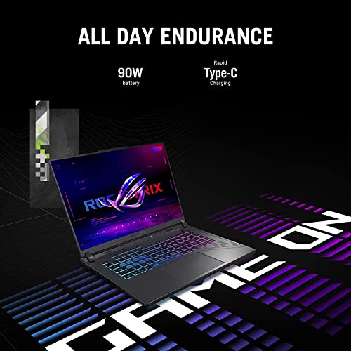 ASUS 2023 ROG Strix G16 16” 165Hz FHD+ Gaming Laptop PC 13th Intel 14-Core i7-13650HX 16GB DDR5 1TB SSD NVIDIA GeForce RTX 4060 8GB WiFi 6E RJ45 Thunderbolt HDMI2.1 RGB KB RJ45 Win 11 w/RE USB