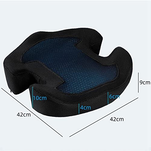 BAUBUY Cojín de Asiento Wheelchairs Scooters and Accessories Seat Wheelchair Cushions Ergonomic Multifunctional Breathable Black for Pressure Relief