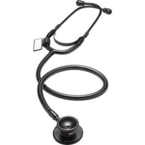 mdf® dual head lightweight stethoscope - all black (mdf747-bo)